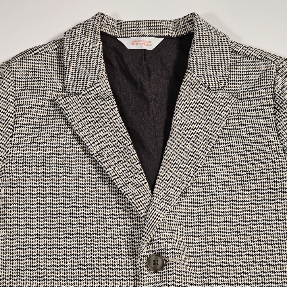 Cat & Jack Boys Houndstooth Knit Suit Jacket Stretch - Picture 2 of 13